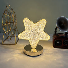 Star Shape Crystal Diamond Lamp Cordless Luxury Lamp with USB Rechargeable, 3-Way Dimmable & Touch Control Decorative Nightstand Lamp for Bedroom, Living Room, Party, Restaurant Decor (1 Pc )