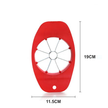 Apple cutter from Ganesh, made of plastic and stainless steel, color varies.