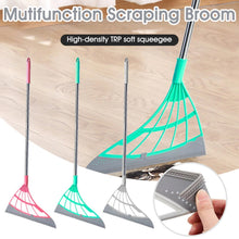 Eco-friendly broom featuring a scraper for efficient cleaning