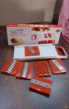 Plastic 6 in 1 Vegetables Slicer, Cutter and Fruit Dicer Grater (1 Set)